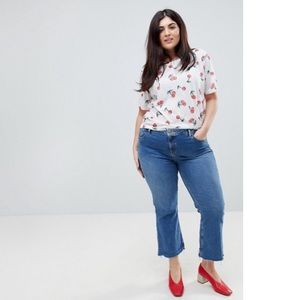 NWT Asos Curve cherry print tee shirt size 18